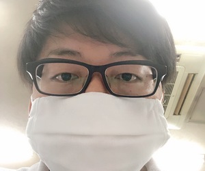 お手製布マスク♪